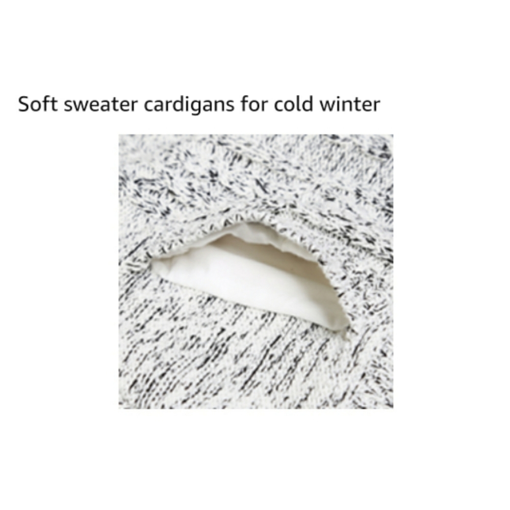 🆕️Hooded Knit Cardigans Button Cable Sweater Coat - Picture 10 of 11
